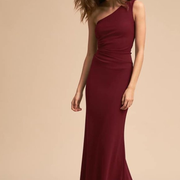 BHLDN Bridesmaid One Shoulder Dress - Picture 2 of 5